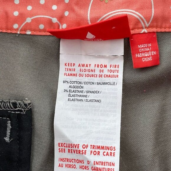 Puma Girls Plaid Capri Golf Pants Size S Gray & Pink Cotton/Elastane Fit 5171 - Picture 3 of 10